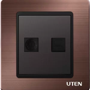 Ổ cắm Tivi và mạng vuông Series A5G-TVPC - UTEN