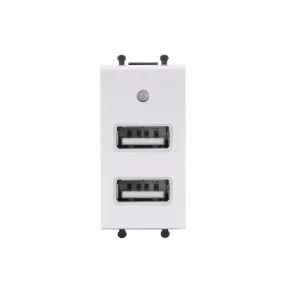 Ổ Cắm Đôi USB Cỡ S Series Q120B-2USB- UTEN