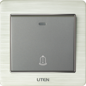 Bộ công tắc nút nhấn chuông vuông Series V6.0G-1GM - UTEN