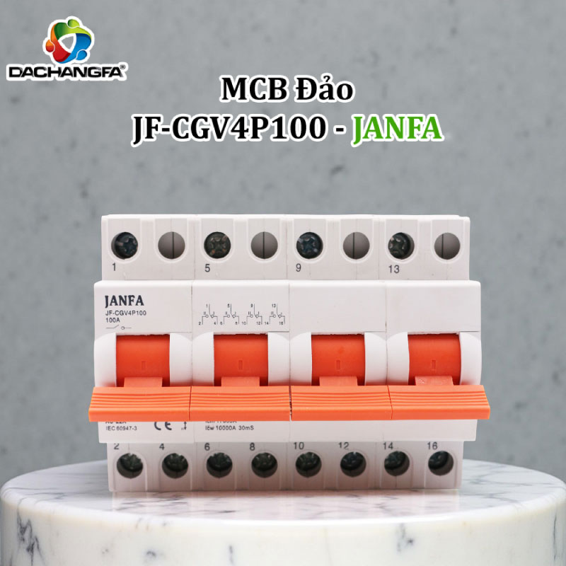 MCB ĐẢO - CẦU DAO ĐẢO CHIỀU - JF-CGV4P100 - JANFA