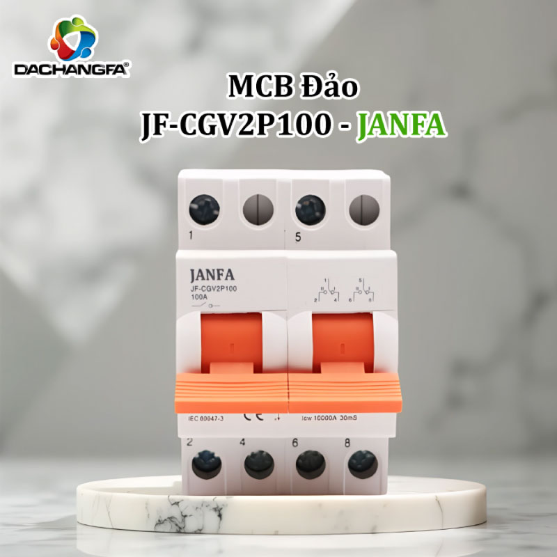 MCB ĐẢO - CẦU DAO ĐẢO CHIỀU - JF-CGV2P100 - JANFA