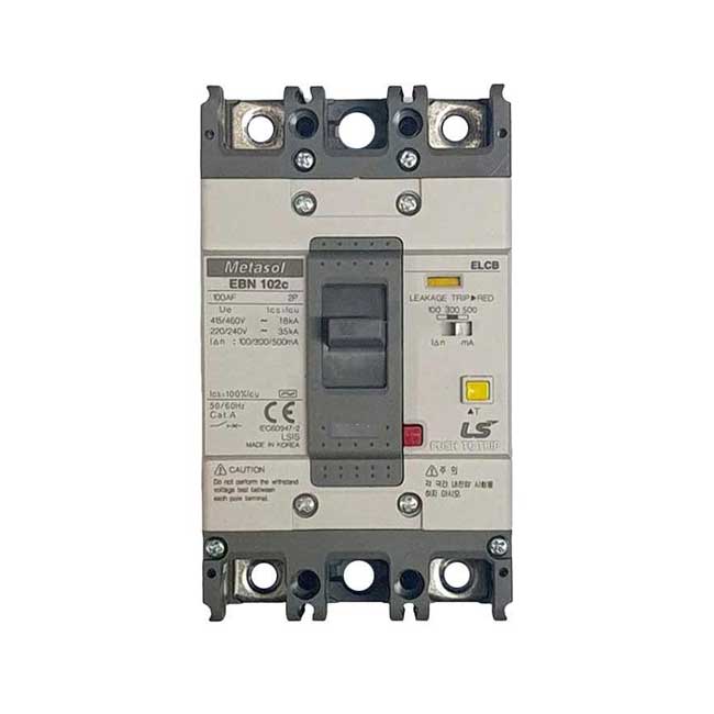 Cầu dao điện ELCB 2P chống rò điện - EBN102c - LS
