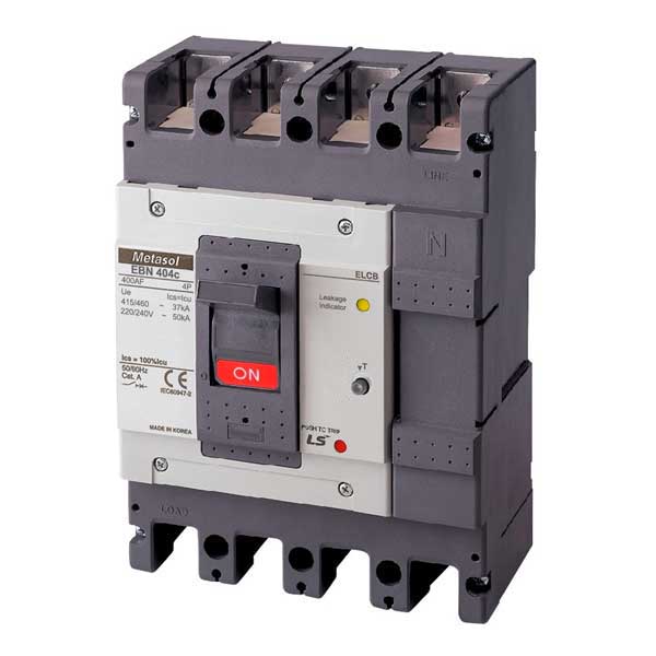 Cầu dao điện ELCB 4 cực loại khối chống rò điện - EBN404c- LS