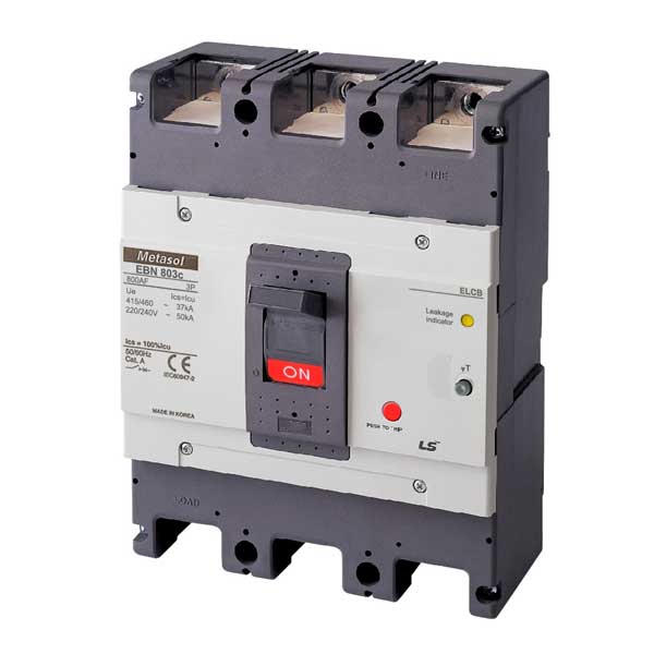 Cầu dao điện ELCB 3P loại khối chống rò điện - EBN803c - LS
