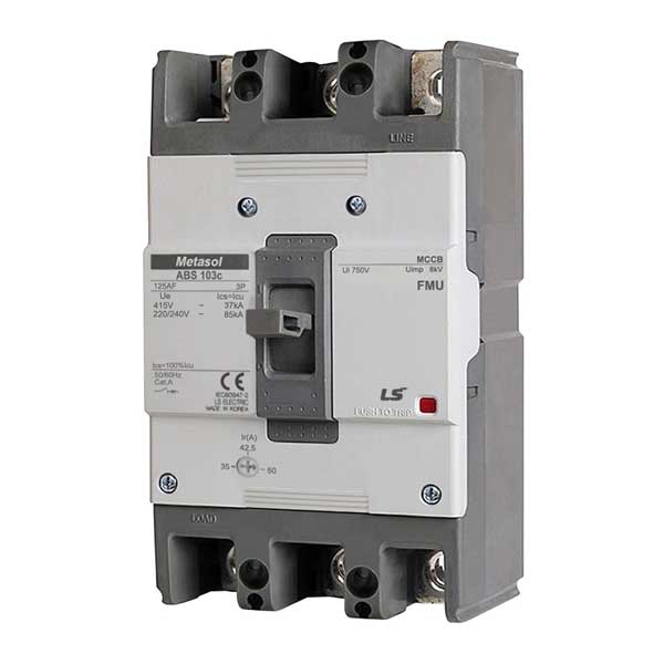 MCCB 3P loại khối chỉnh dòng - ABS103c FMU - LS