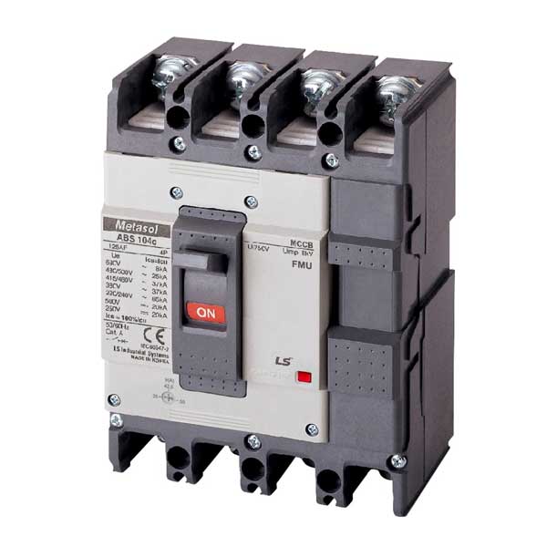 MCCB 4P loại khối chỉnh dòng - ABS104c FMU - LS