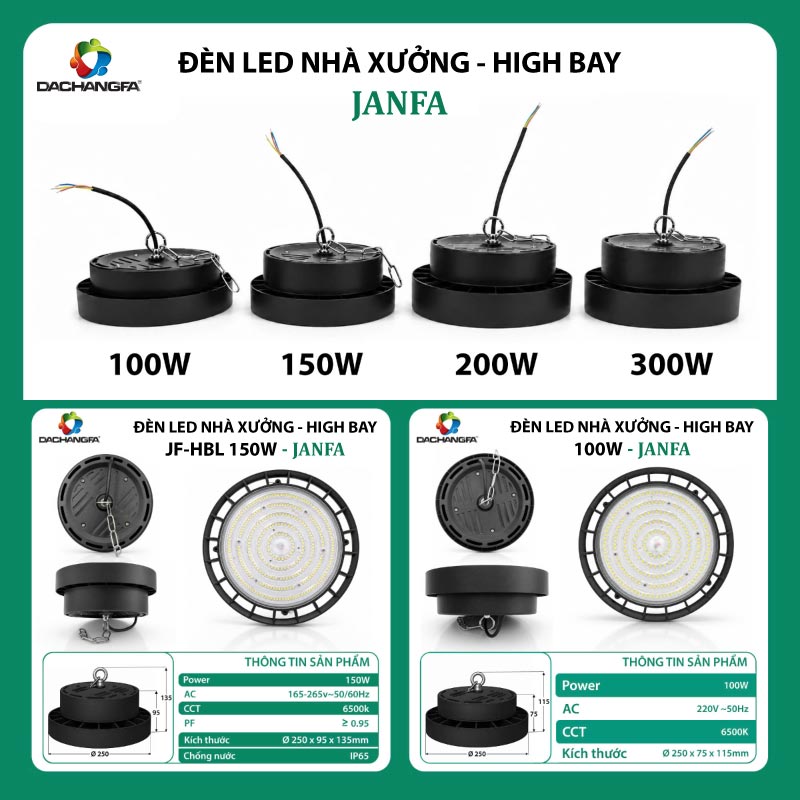 Đèn Led Nhà Xưởng - High Bay - JANFA