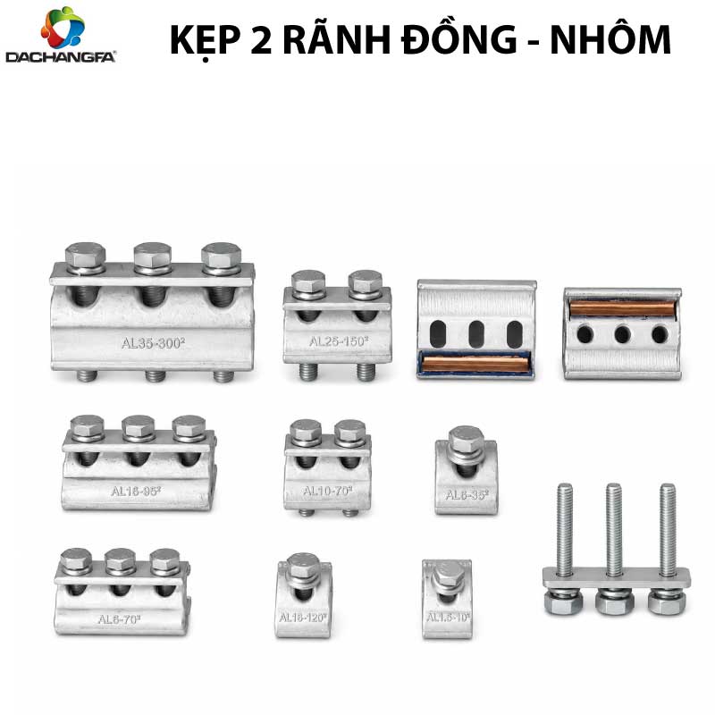 KẸP 2 RÃNH ĐỒNG - NHÔM