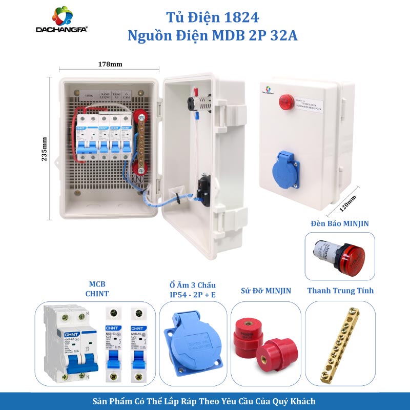 Tủ Điện 1824 Nguồn Điện MDB 2P 32A