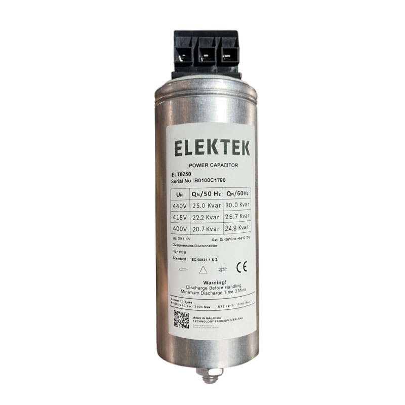 Tụ bù ELT0250 3P 25kVar 440V - ELEKTEK