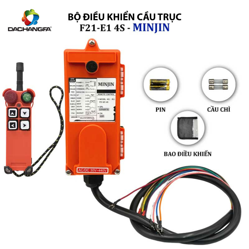 Bộ Điều Khiển Bả Lang - Bộ Điều Khiển Cầu Trục F21-E1 4S - MINJIN