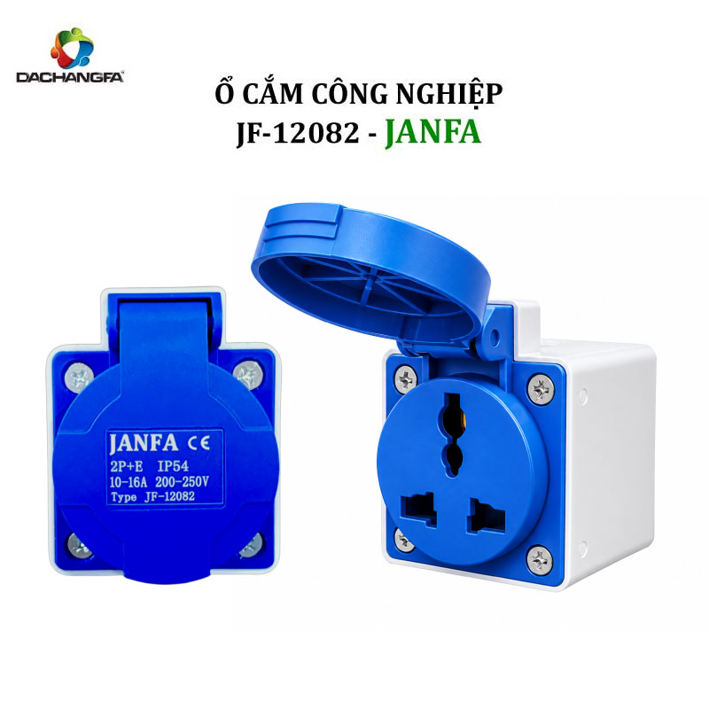 Ổ Nổi 3 Chấu - JF-12082 - 3P-16A ( 2P+E /250V ) - JANFA